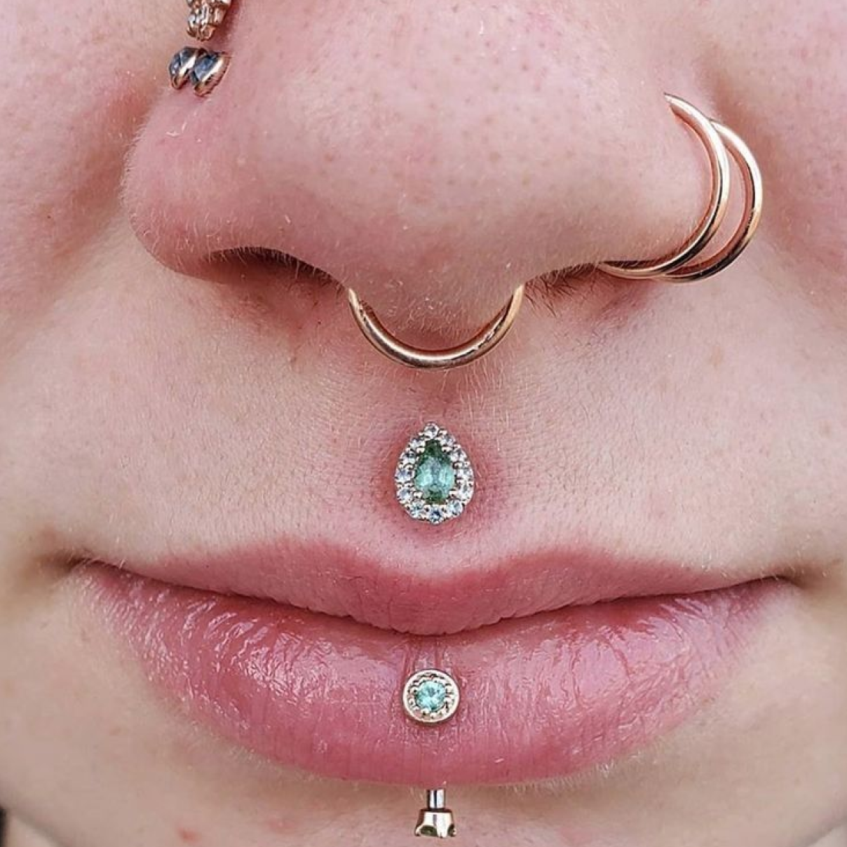 Ear, nose, lips, and tongue piercing surgery